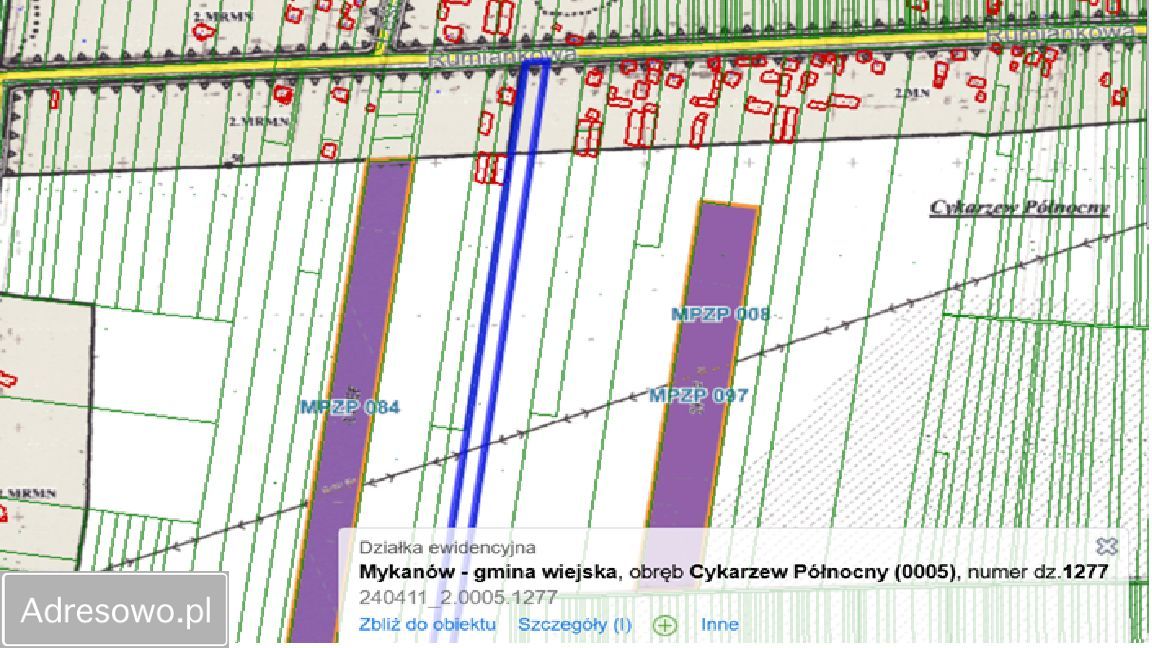 Działka rolno-budowlana Cykarzew Północny, ul. Rumiankowa. Zdjęcie 1