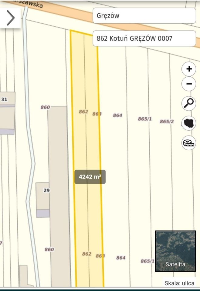 Działka inwestycyjna Gręzów. Zdjęcie 4