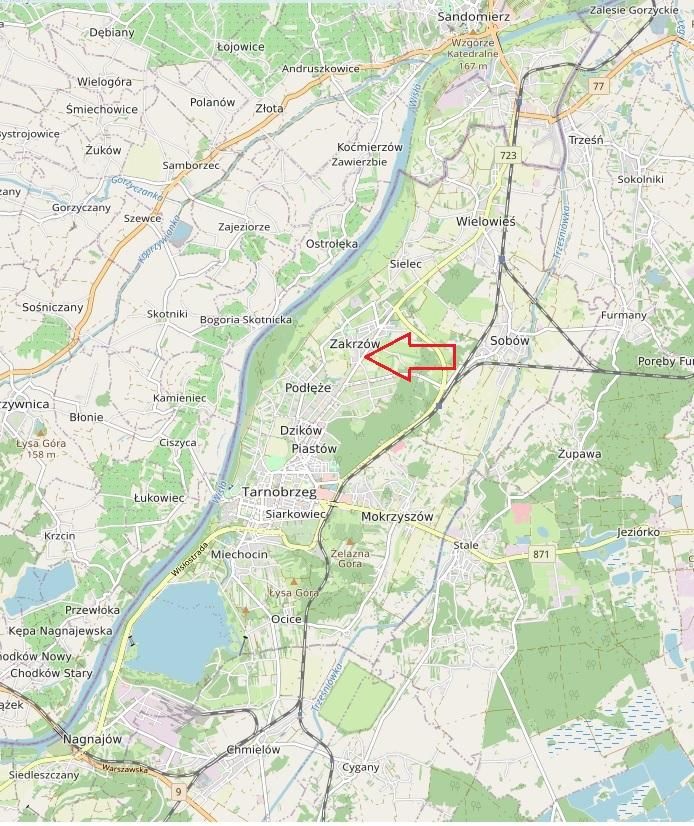 Działka budowlana Tarnobrzeg Zakrzów, al. Warszawska. Zdjęcie 3