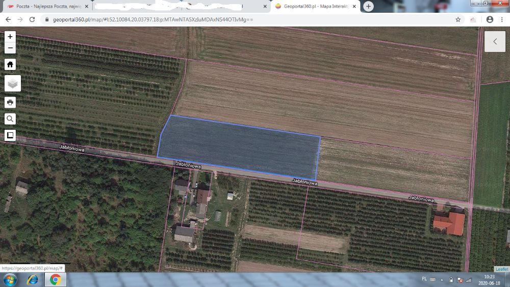 Działka budowlana Mysłaków, ul. Jabłoniowa. Zdjęcie 2