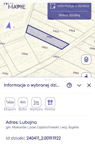 Działka rolna Lubojna, ul. Zielona. Zdjęcie 1