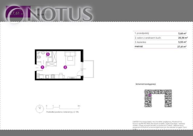 Mieszkanie 1-pokojowe Bielsko-Biała, ul. Muszlowa. Zdjęcie 2