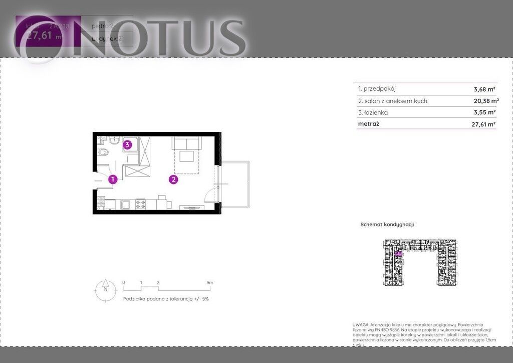 Mieszkanie 1-pokojowe Bielsko-Biała, ul. Muszlowa. Zdjęcie 2
