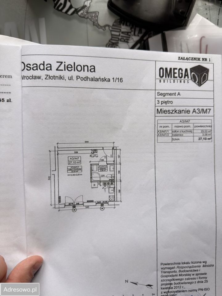 Mieszkanie 1-pokojowe Wrocław Fabryczna, ul. Podhalańska. Zdjęcie 5