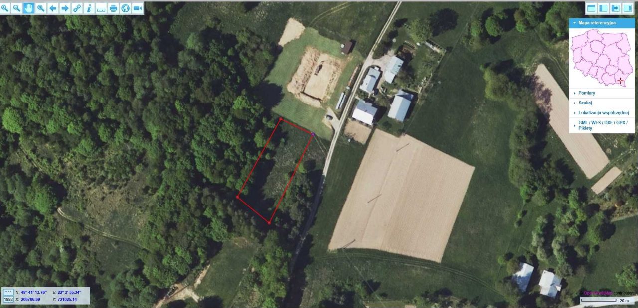 Działka rolno-budowlana Humniska. Zdjęcie 3