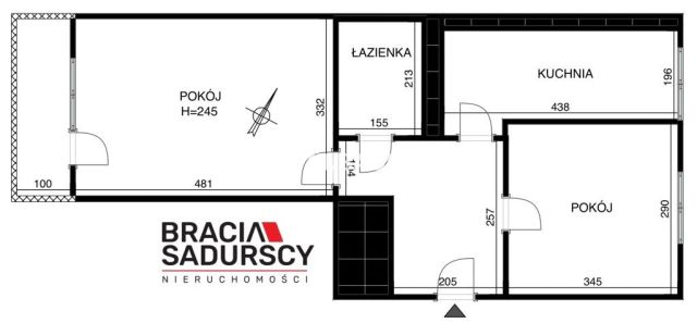 Mieszkanie 2-pokojowe Kraków Krowodrza, ul. Na Błonie. Zdjęcie 11