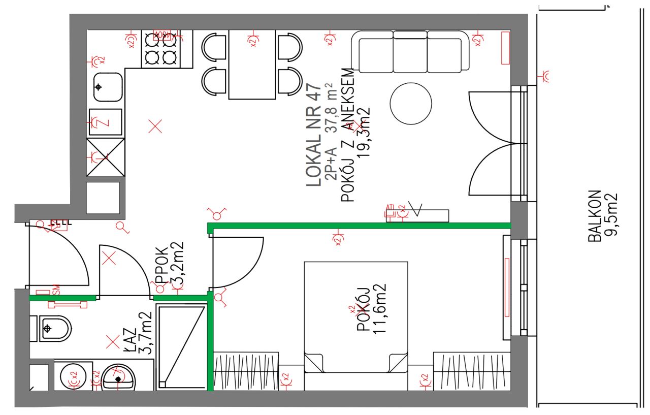 Mieszkanie 2-pokojowe Warszawa Białołęka, ul. Dionizosa. Zdjęcie 13