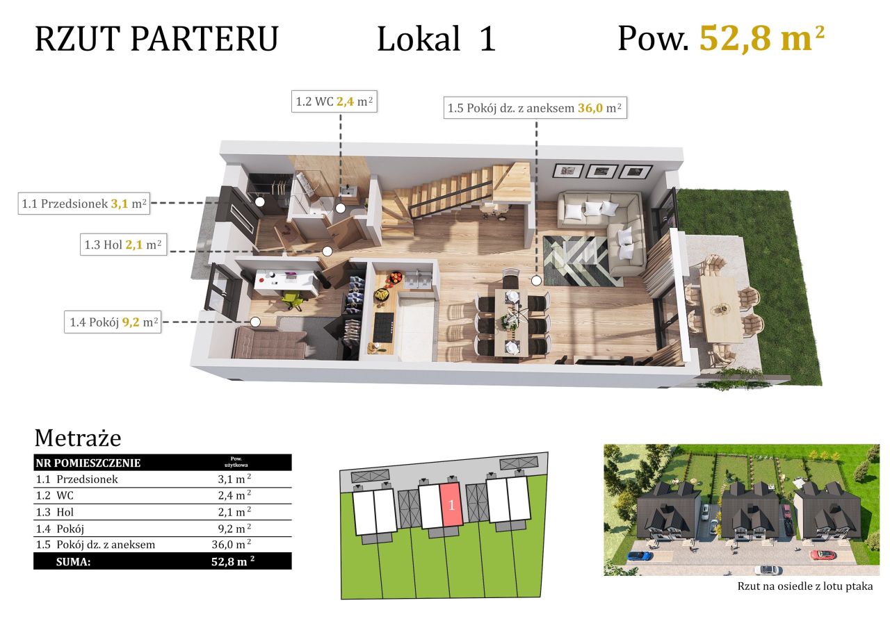 bliźniak, 4 pokoje Czapury, ul. Kasztanowa. Zdjęcie 5