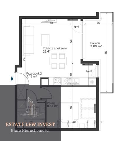 Mieszkanie 2-pokojowe Kraków, ul. Odlewnicza. Zdjęcie 9