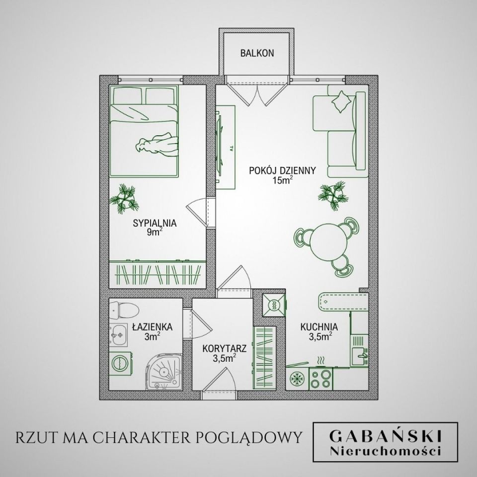 Mieszkanie 2-pokojowe Wola Rzędzińska. Zdjęcie 16
