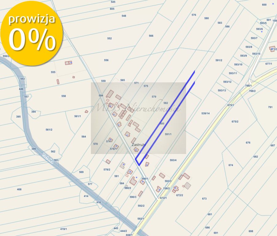 Działka budowlana Poręba-Kocęby. Zdjęcie 4