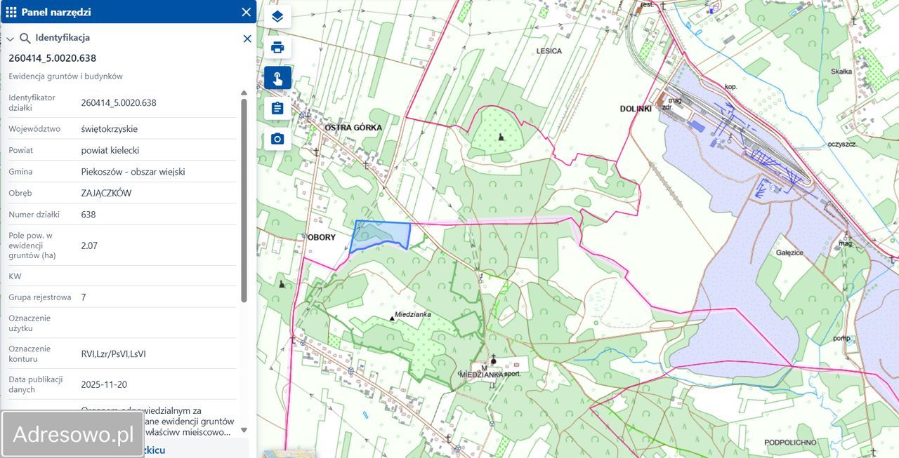 Działka rekreacyjna Zajączków