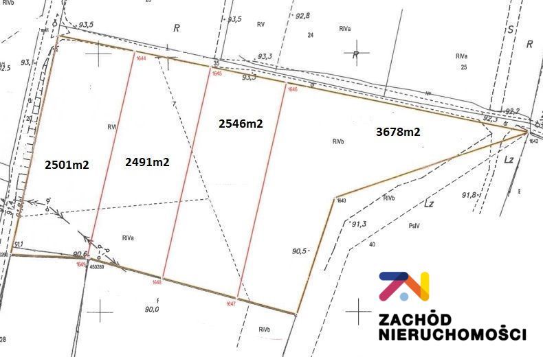 Działka budowlana Zabór. Zdjęcie 4