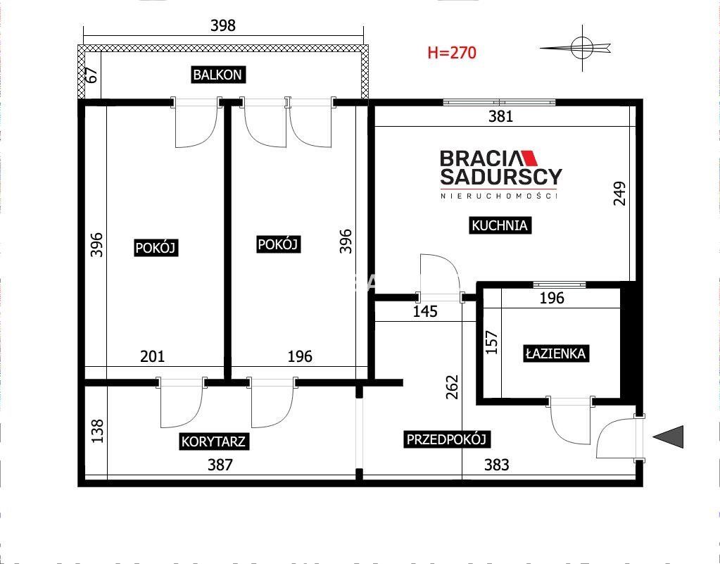 Mieszkanie 2-pokojowe Kraków Krowodrza, ul. Emilii Plater. Zdjęcie 3