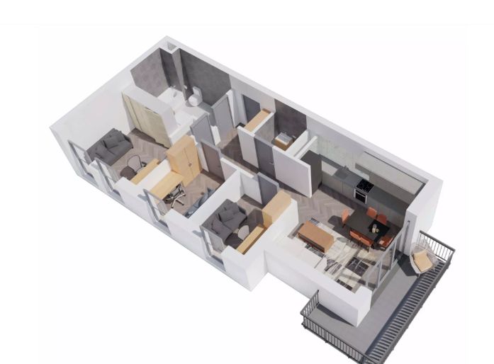 Mieszkanie 4-pokojowe Rzeszów Śródmieście, ul. Architektów. Zdjęcie 2