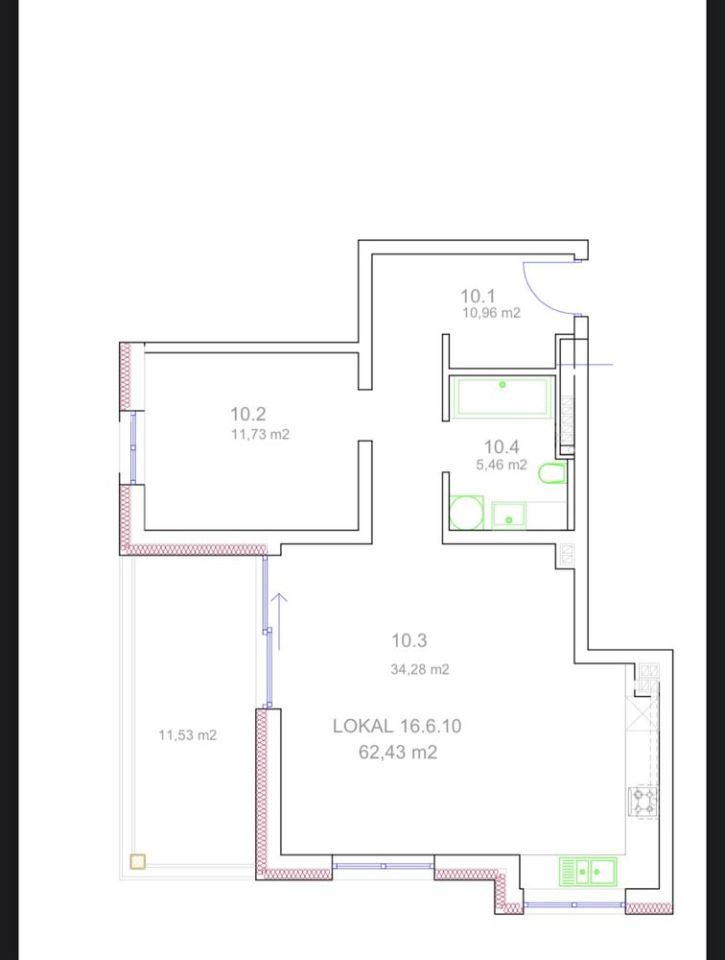 Mieszkanie 2-pokojowe Kutno, ul. Ireny Sendlerowej. Zdjęcie 2