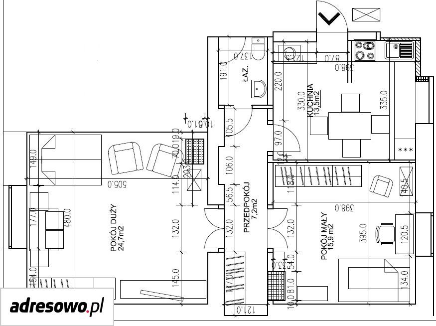 Mieszkanie 2-pokojowe Kielce Centrum, ul. Nowa. Zdjęcie 21