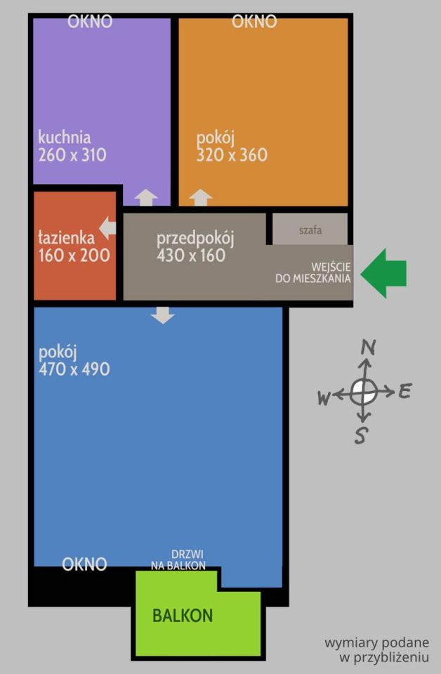 Mieszkanie 2-pokojowe Wrocław Grabiszyn, ul. Inżynierska. Zdjęcie 48