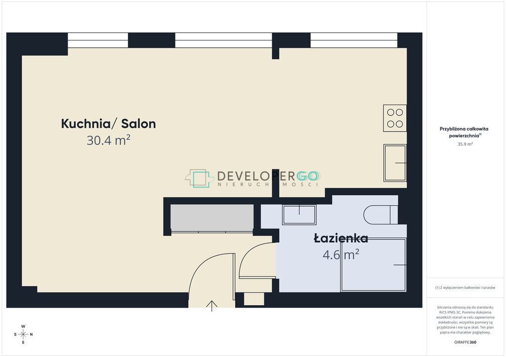 Mieszkanie 1-pokojowe Białystok Bojary, ul. Łąkowa. Zdjęcie 15