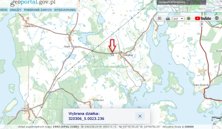 Działka siedliskowa Warniłęg