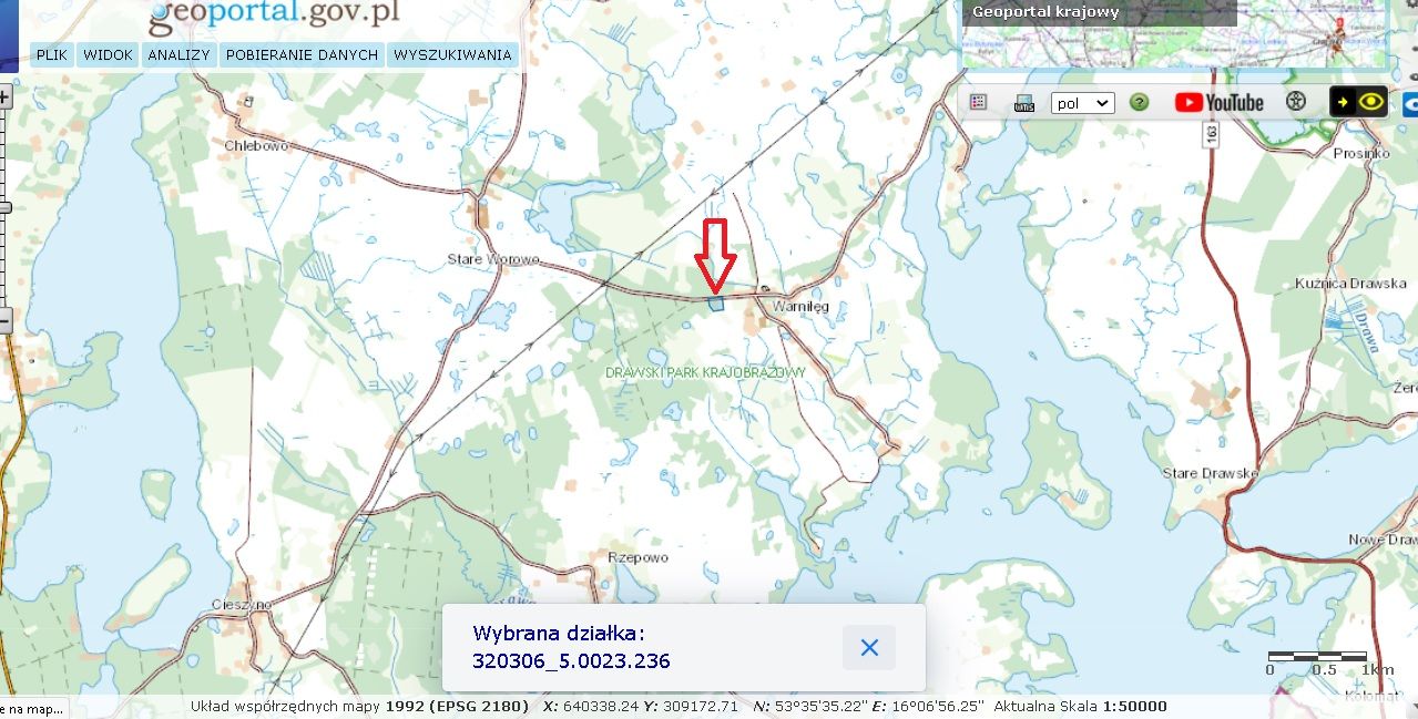 Działka siedliskowa Warniłęg