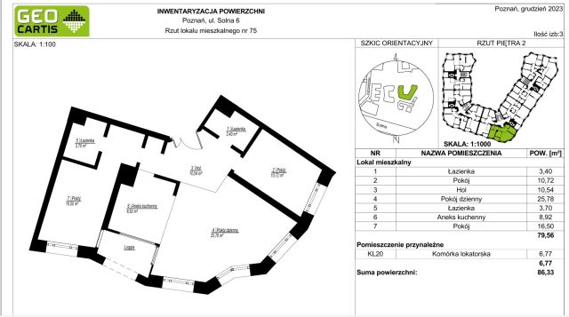 Mieszkanie 3-pokojowe Poznań Centrum, ul. Solna. Zdjęcie 1