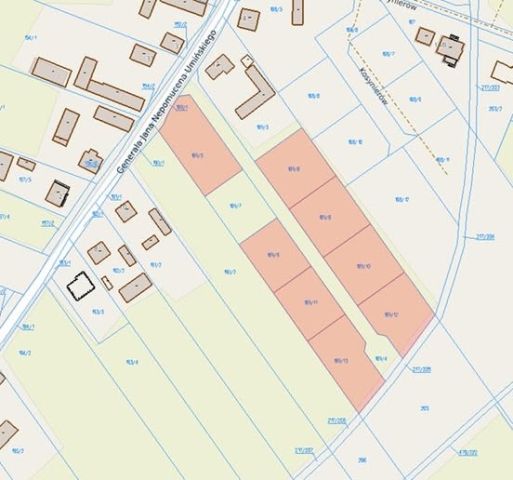 Działka budowlana Stare Proboszczewice, ul. gen. Jana Nepomucena Umińskiego. Zdjęcie 1