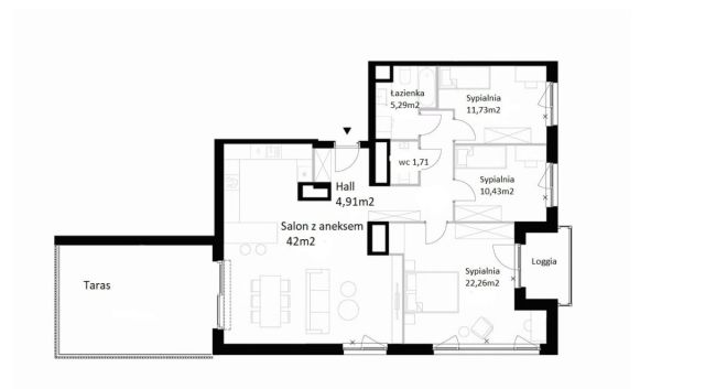 Mieszkanie 4-pokojowe Warszawa Mokotów, ul. Domaniewska. Zdjęcie 3