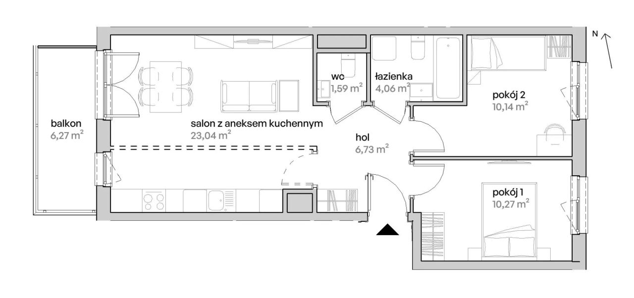 Mieszkanie 3-pokojowe Poznań Starołęka, ul. Unii Lubelskiej. Zdjęcie 7