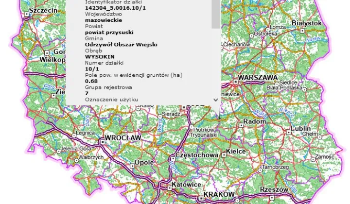 Działka inna Wysokin