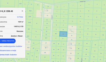 Działka leśna Warszawa Wawer, ul. Liścienia