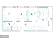 Mieszkanie 3-pokojowe Ostrołęka Centrum, ul. Oskara Kolberga. Zdjęcie 2