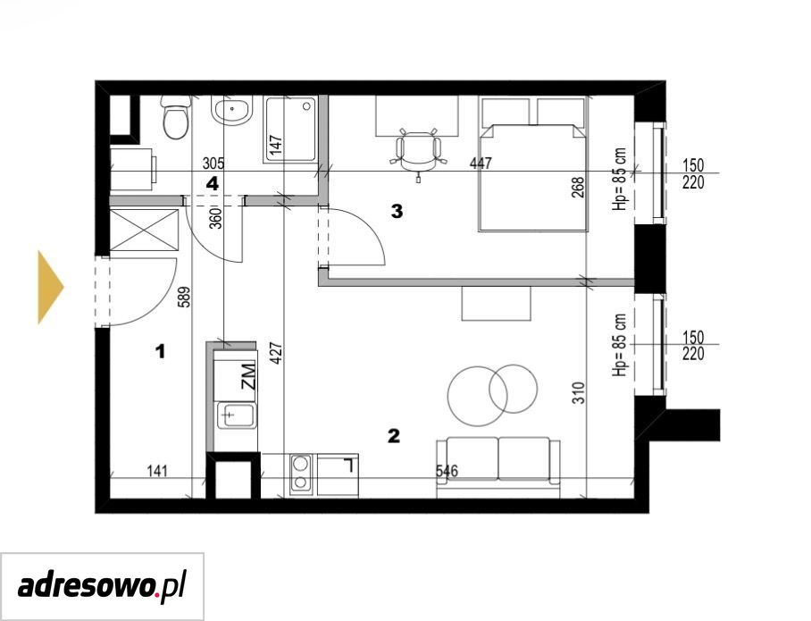 Mieszkanie 2-pokojowe Lublin Konstantynów, ul. Nałęczowska. Zdjęcie 7