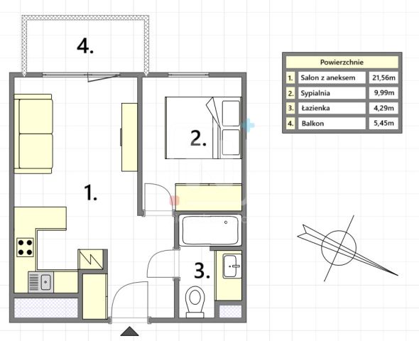 Mieszkanie 2-pokojowe Warszawa Ursus, ul. Herbu Oksza. Zdjęcie 10