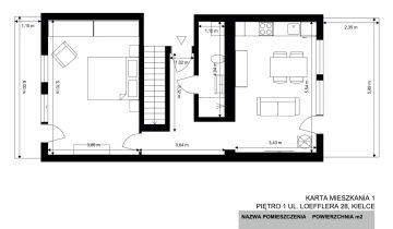 Mieszkanie 2-pokojowe Kielce Szydłówek, ul. Franciszka Loefflera