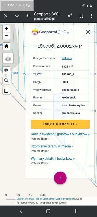 Działka inwestycyjna Krościenko Wyżne. Zdjęcie 3