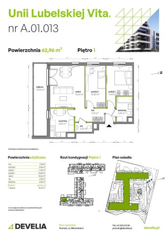 Mieszkanie 3-pokojowe Poznań Starołęka, ul. Unii Lubelskiej. Zdjęcie 7