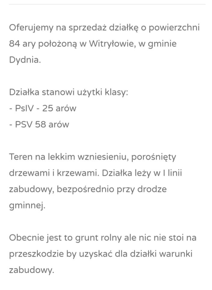 Działka rolno-budowlana Witryłów Rzeki nad Sanem. Zdjęcie 12