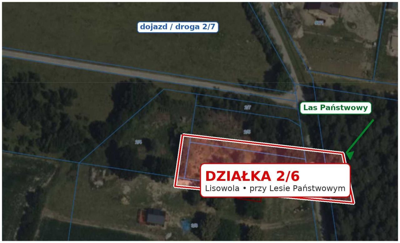 Działka budowlana Lisowola. Zdjęcie 2