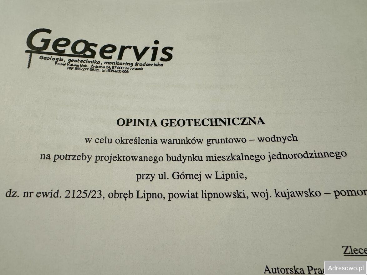 Działka budowlana Lipno, ul. Górna. Zdjęcie 14