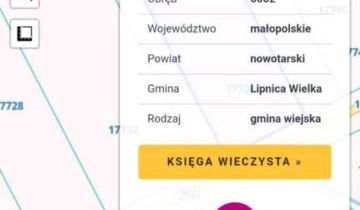 Działka inwestycyjna Lipnica Wielka