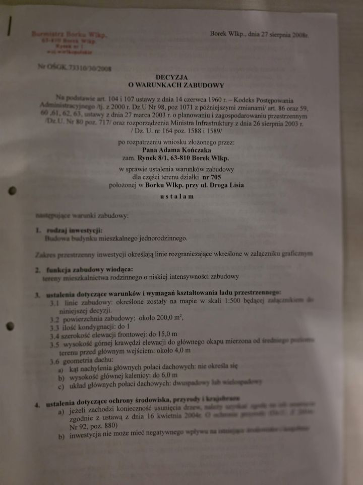 Działka budowlana Borek Wielkopolski, ul. Droga Lisia. Zdjęcie 6