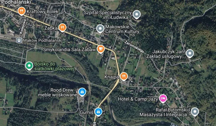 Działka budowlana Maków Podhalański, ul. Mostowa