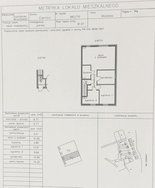 Mieszkanie 4-pokojowe Kamieniec Wrocławski, ul. Miodowa. Zdjęcie 11