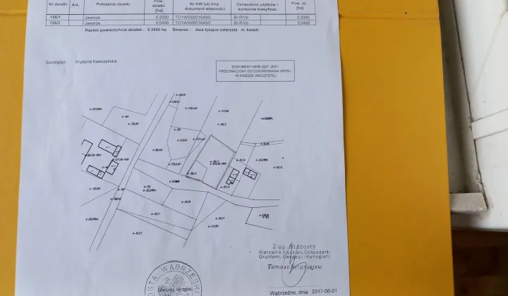 Działka siedliskowa Jaworze