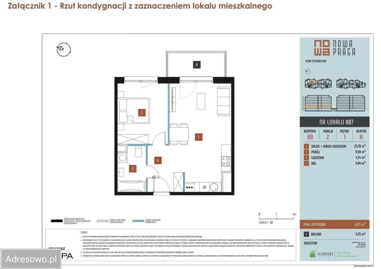 Mieszkanie 2-pokojowe Warszawa Praga-Północ, ul. Jagiellońska. Zdjęcie 6