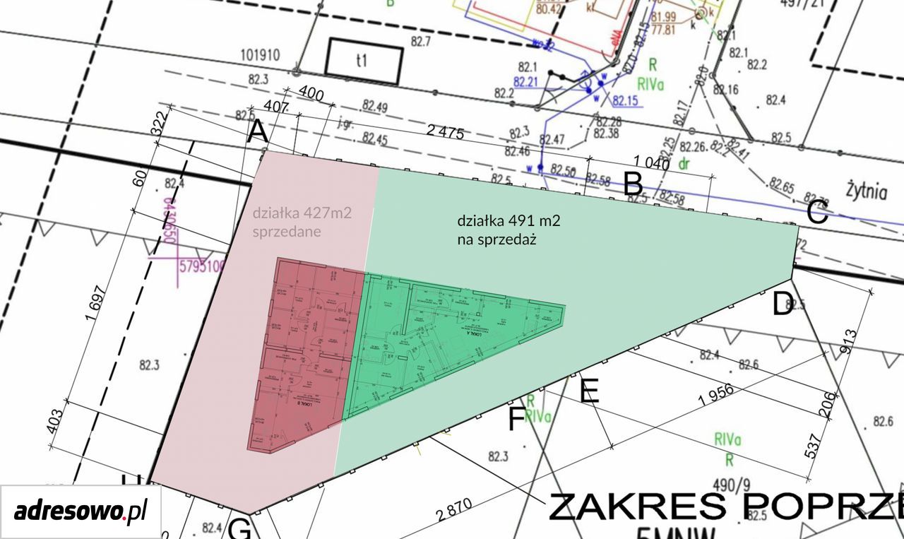 Działka budowlana Kamionki. Zdjęcie 3
