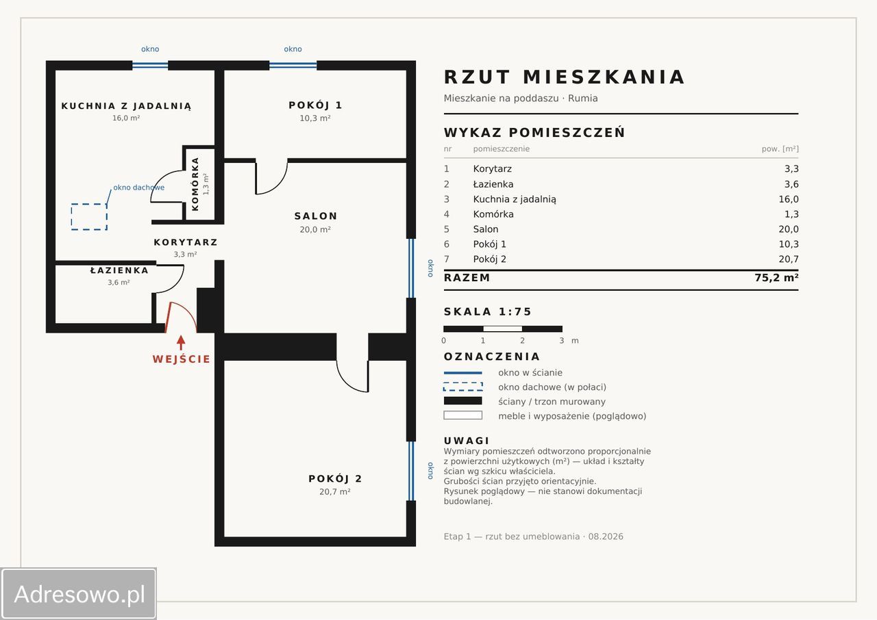 Mieszkanie 3-pokojowe Rumia, ul. Roszczynialskiego. Zdjęcie 22