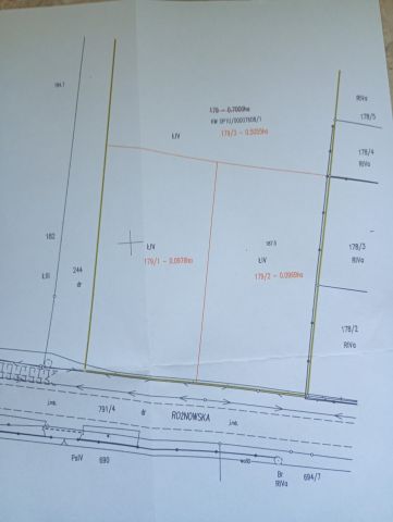 Działka budowlana Krzywizna, ul. Rożnowska. Zdjęcie 1