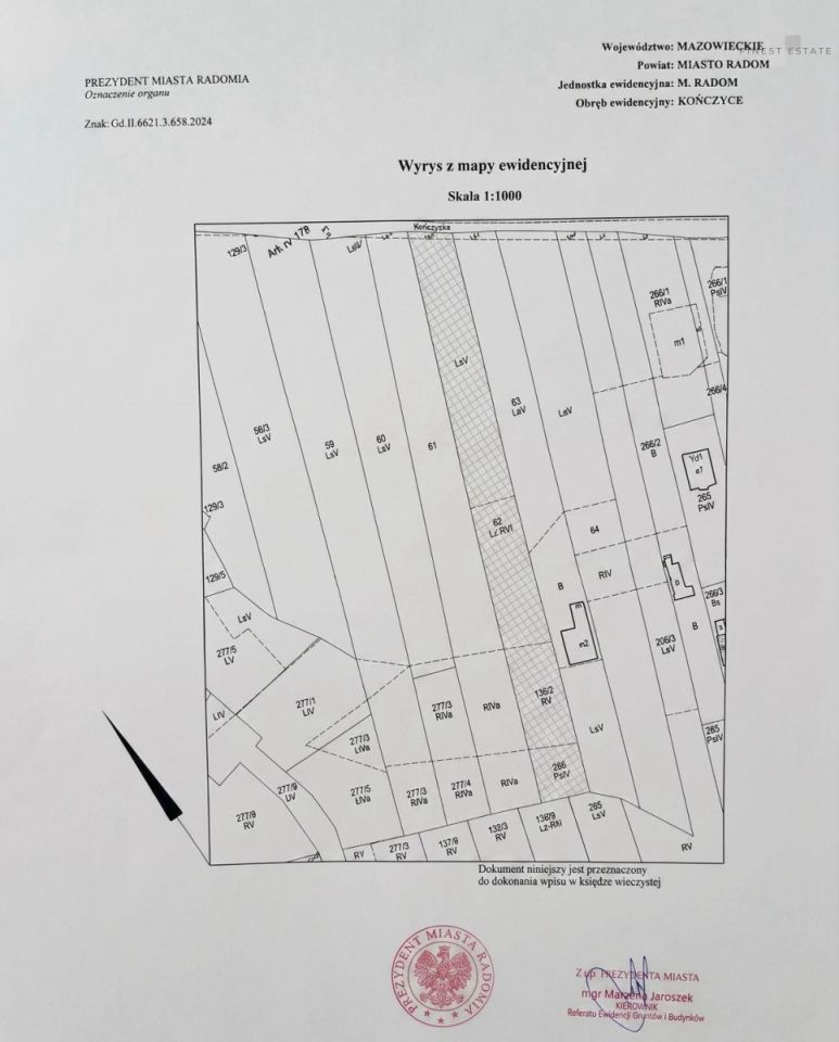 Działka rolna Radom Kończyce, ul. Kończycka. Zdjęcie 5